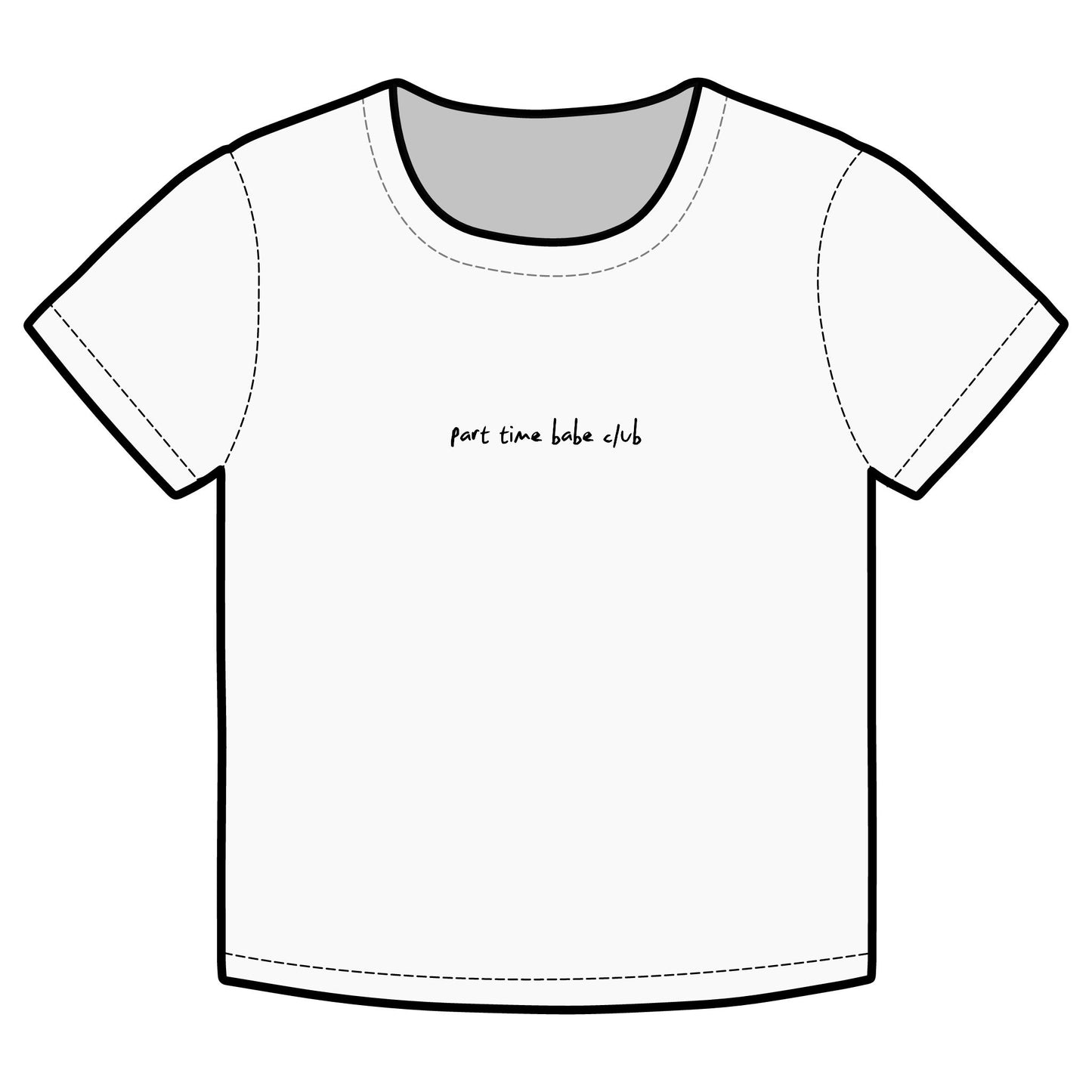 Part Time Babe Club Organic Rib Baby Tee