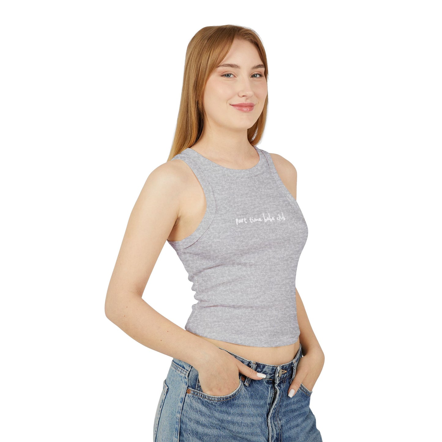 Part Time Babe Club Micro Rib Tank Top
