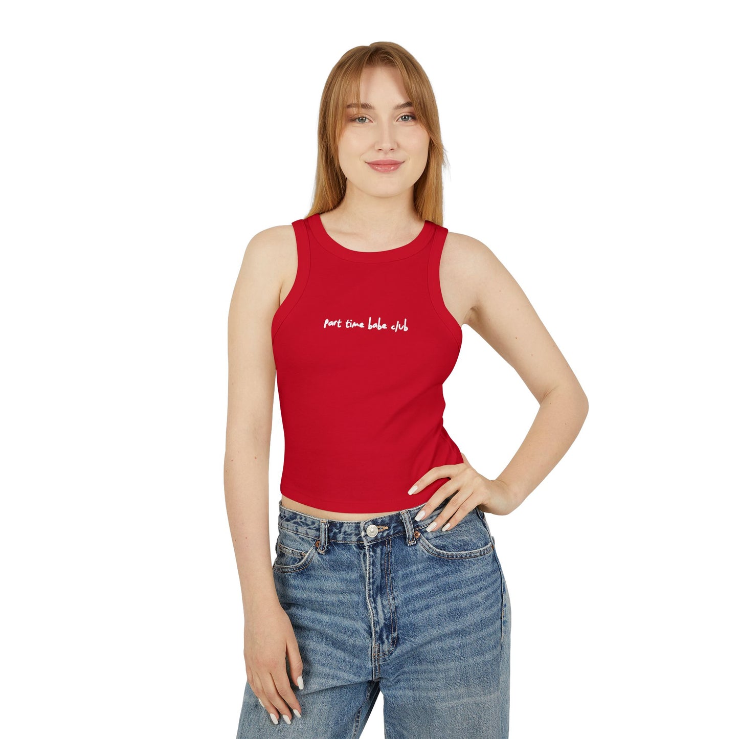 Part Time Babe Club Micro Rib Tank Top