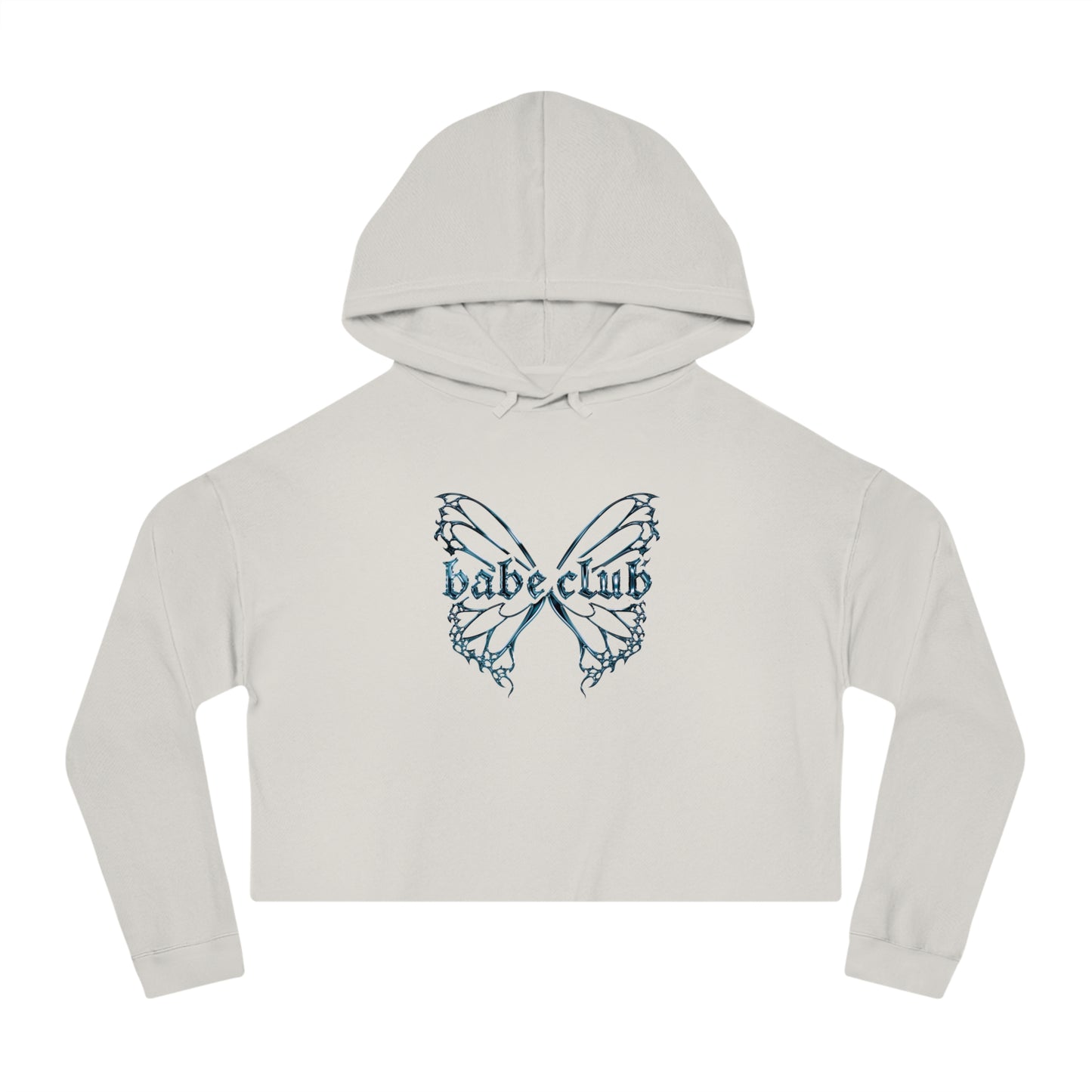 artist series* chrome butterfly | cropped hoodie