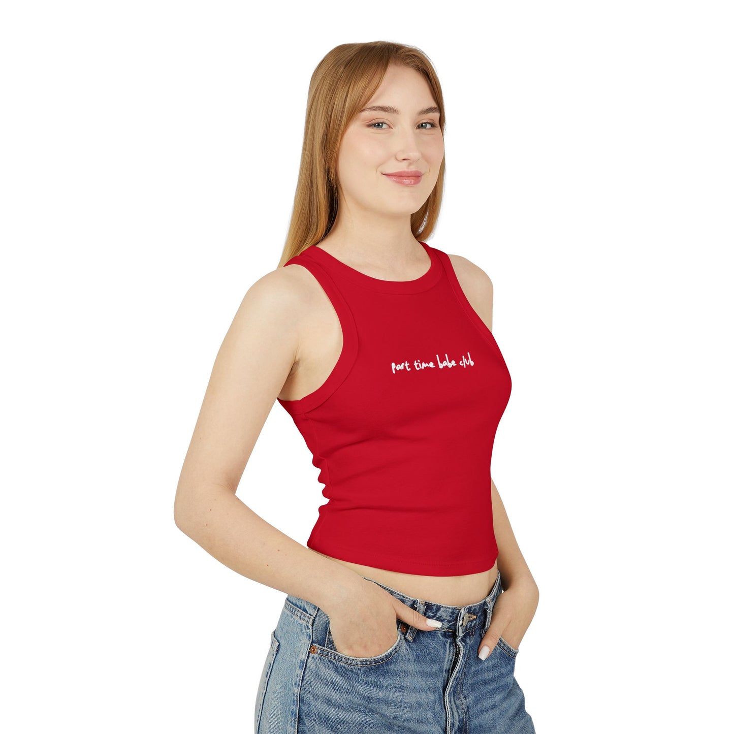 Part Time Babe Club Micro Rib Tank Top