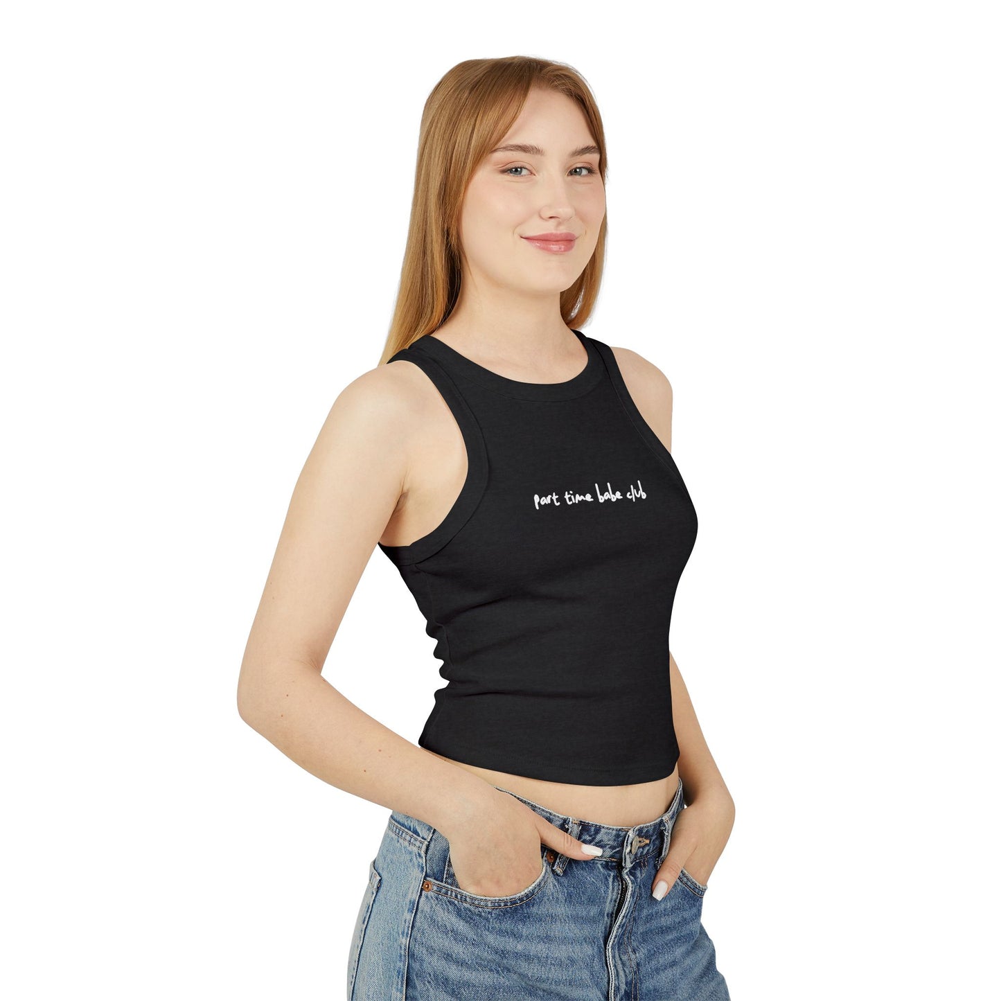 Part Time Babe Club Micro Rib Tank Top