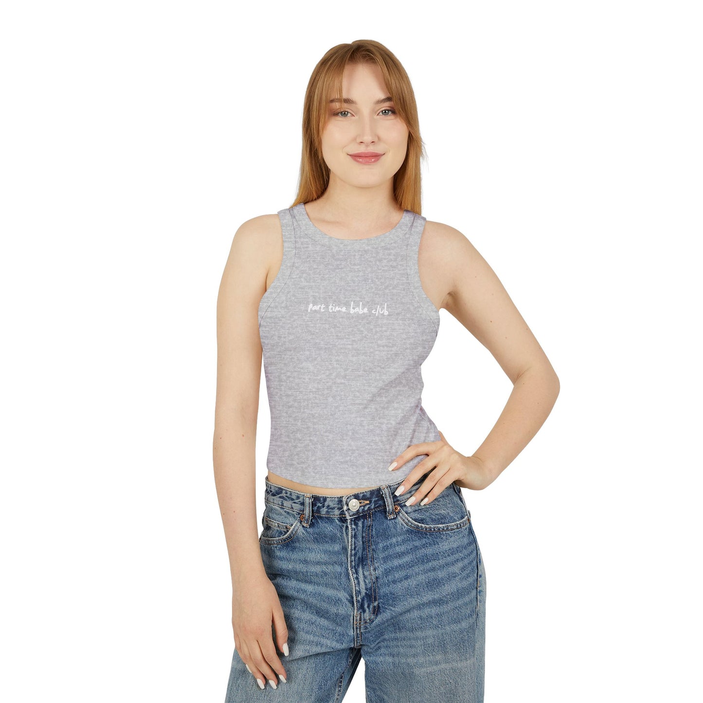 Part Time Babe Club Micro Rib Tank Top