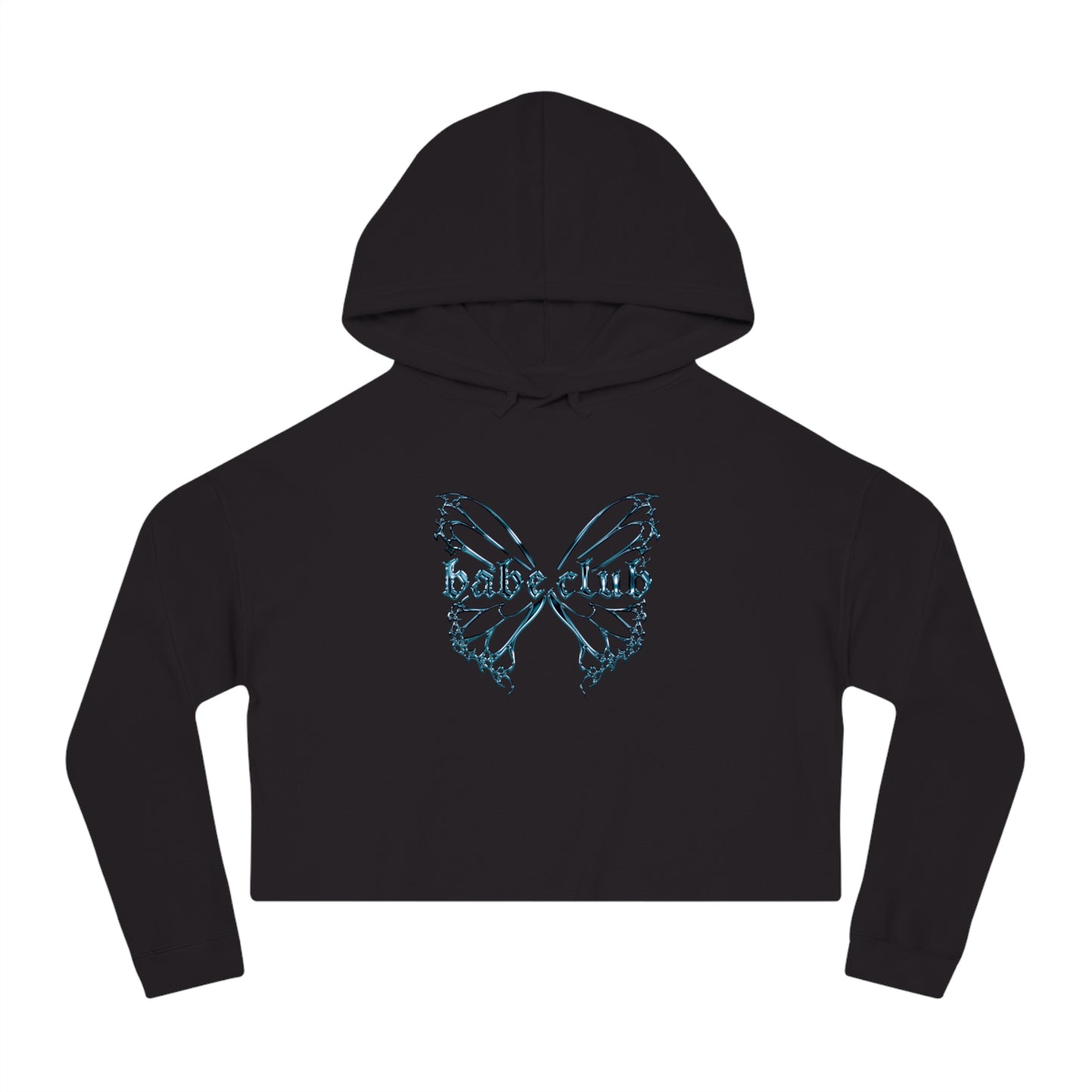 artist series* chrome butterfly | cropped hoodie
