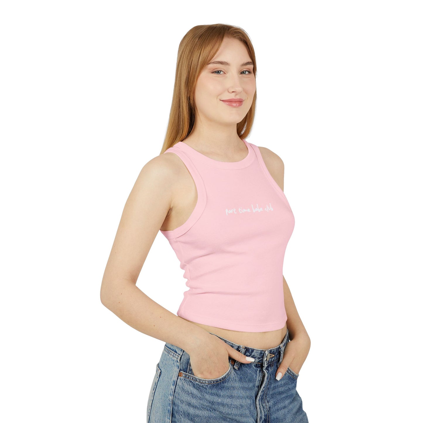 Part Time Babe Club Micro Rib Tank Top